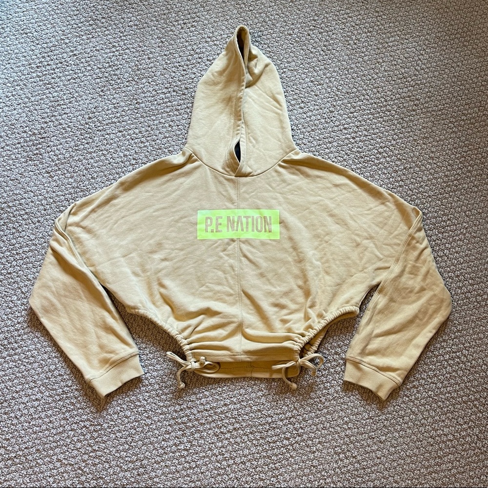 P.E Nation Crop Tie Hoodie